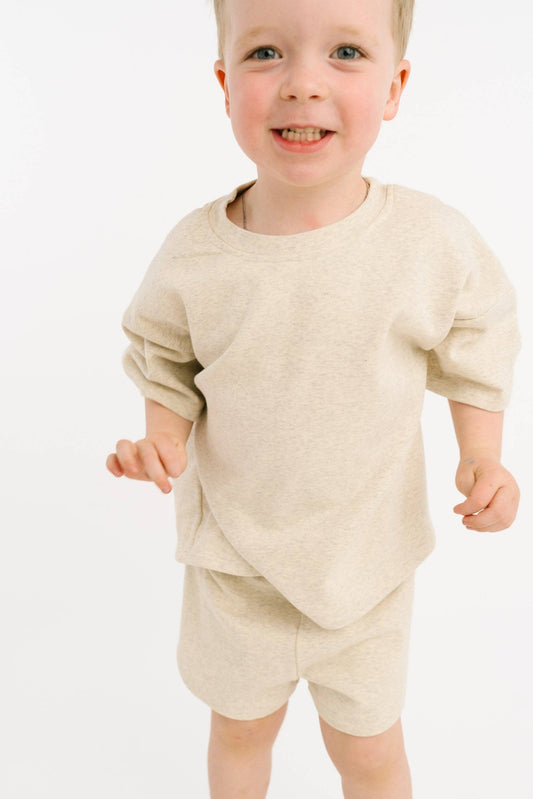 Little One Shop - Oatmeal Slouchy Set