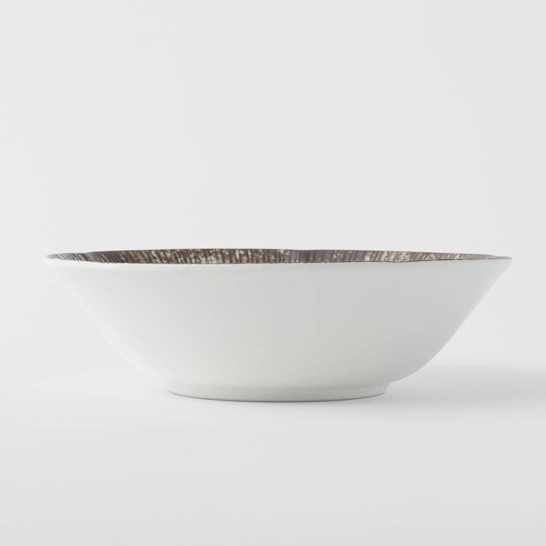 Made In Japan Tableware - Ice Drift Early Snow bowl 21cm