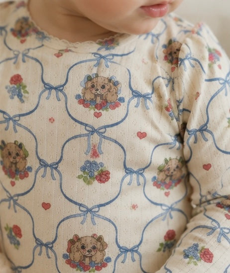 Konges Sløjd Minnie Body GOTS Puppy | Organic Cotton Baby Bodysuit