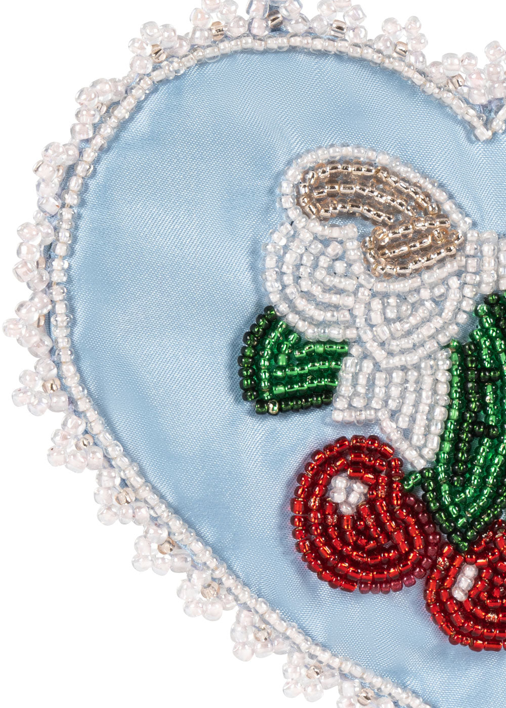 Beaded Heart Mini Purse