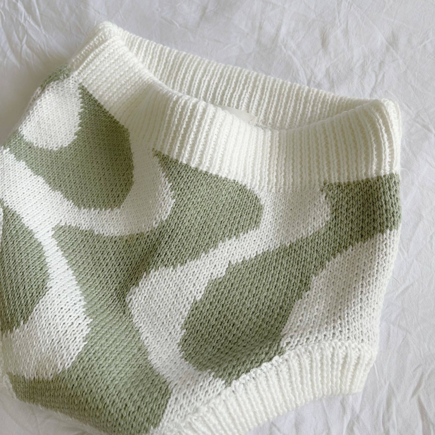 Adored - Sunni Knit Bloomers - Sage Wavy