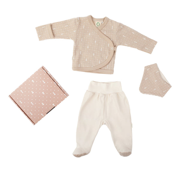 Wooly Organic Small Gift Set - Brown Shirt