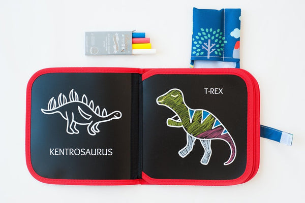 JAQ JAQ BIRD ® COLOR IT & GO CHALK BOOK
