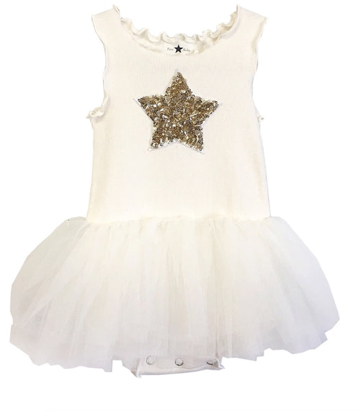 Petite Hailey Baby Onesie TuTu Dress