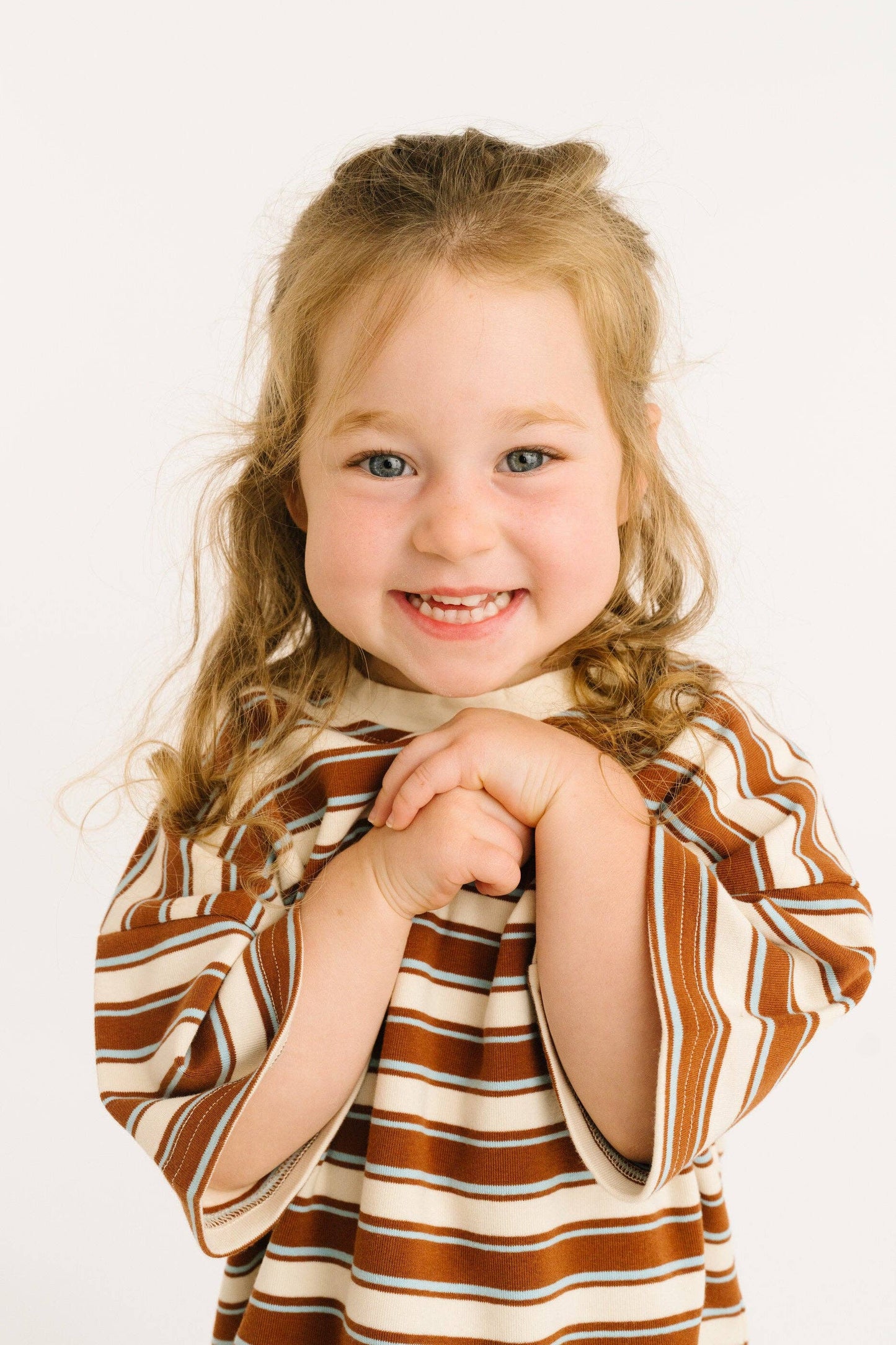 Little One Shop - Toffee Stripe Slouchy Set