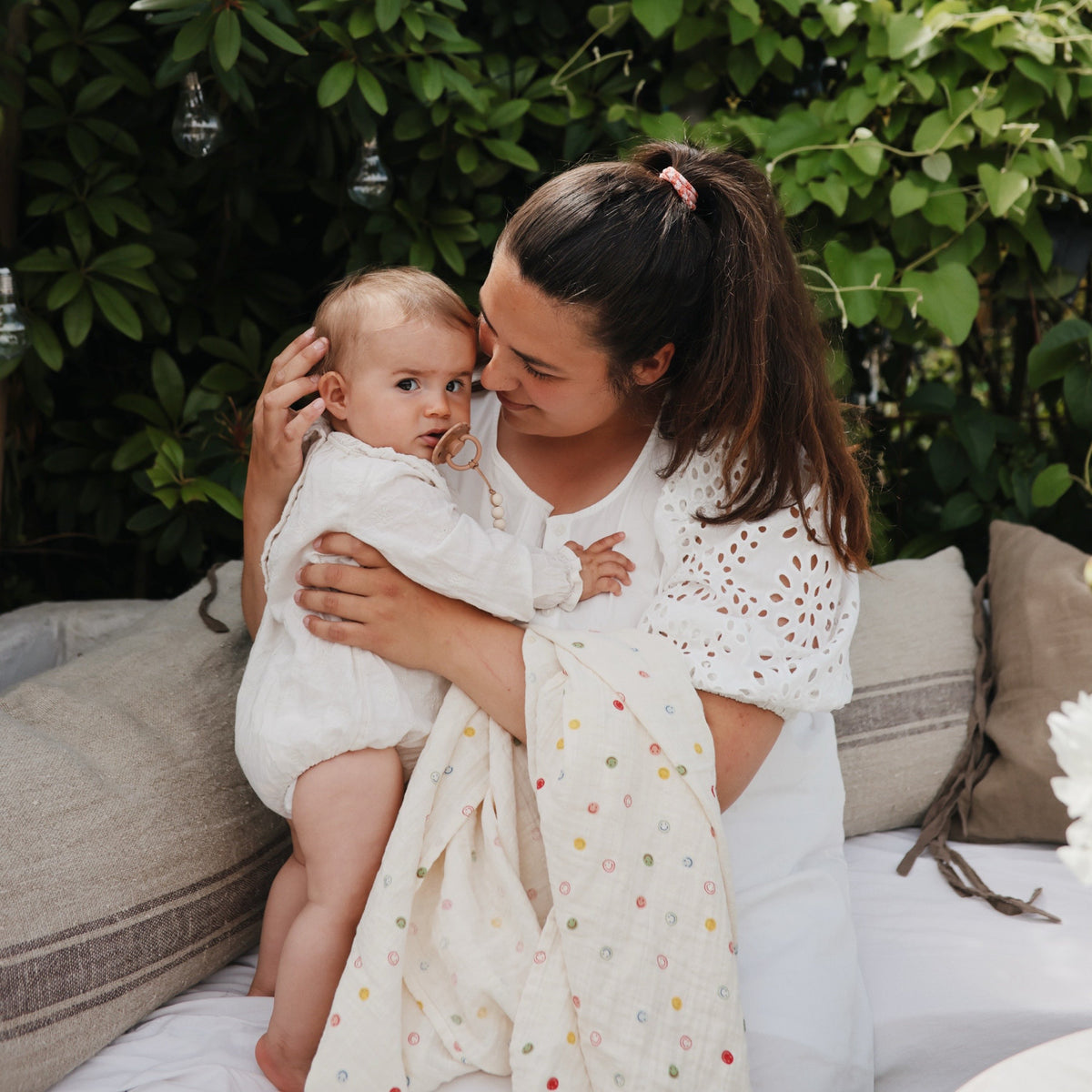 Organic Cotton Muslin Swaddle Blanket