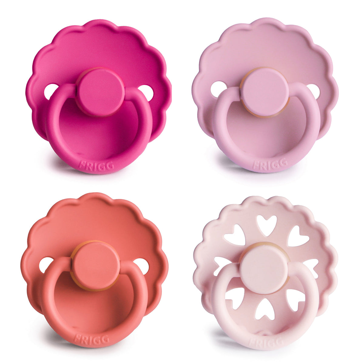 FRIGG Natural Rubber Pacifier 4-Pack