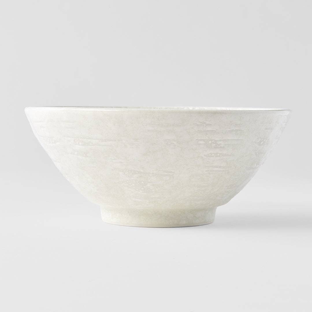 Made In Japan Tableware - White Star udon bowl 20cm