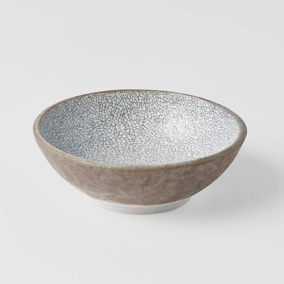 Made In Japan Tableware - Crazed Grey Small Bowl 13cm