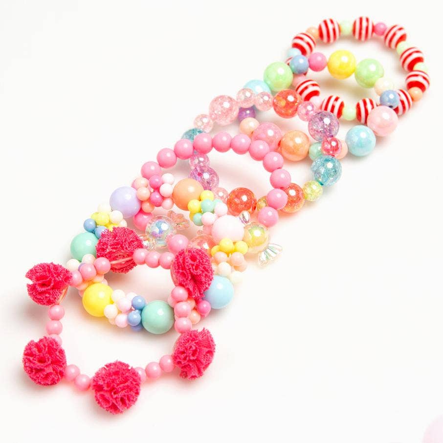 Puttisu - Puttisu Bead Bangles: Sugarplum