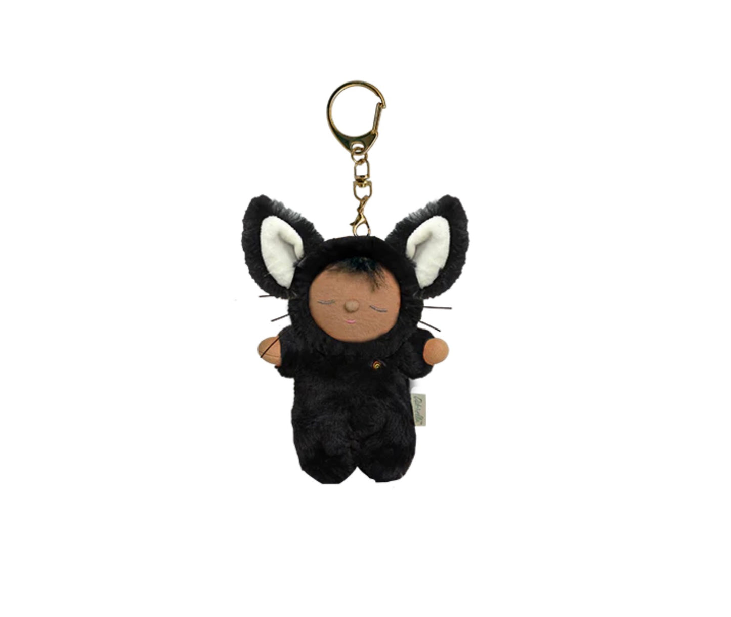 Olli Ella | Cozy Bag Charm Cat Nox Keychain