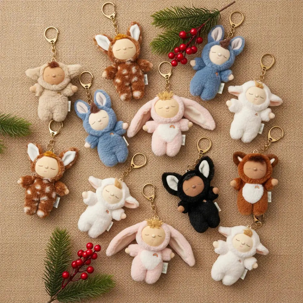 Olli Ella | Cozy Bag Charm Bunny Twiggy Keychain