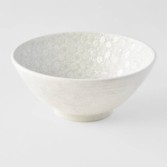 Made In Japan Tableware - White Star udon bowl 20cm