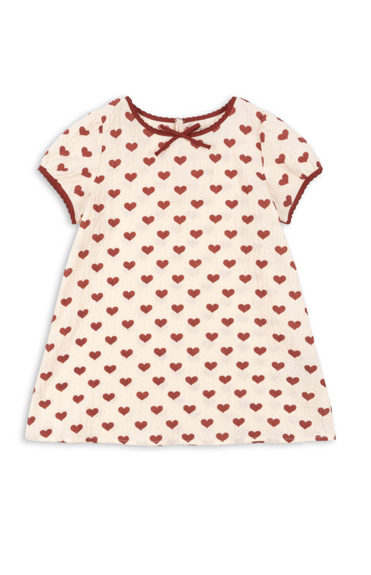 Konges Sløjd Ava Slip Dress Amour Rouge | Girls Organic Dress
