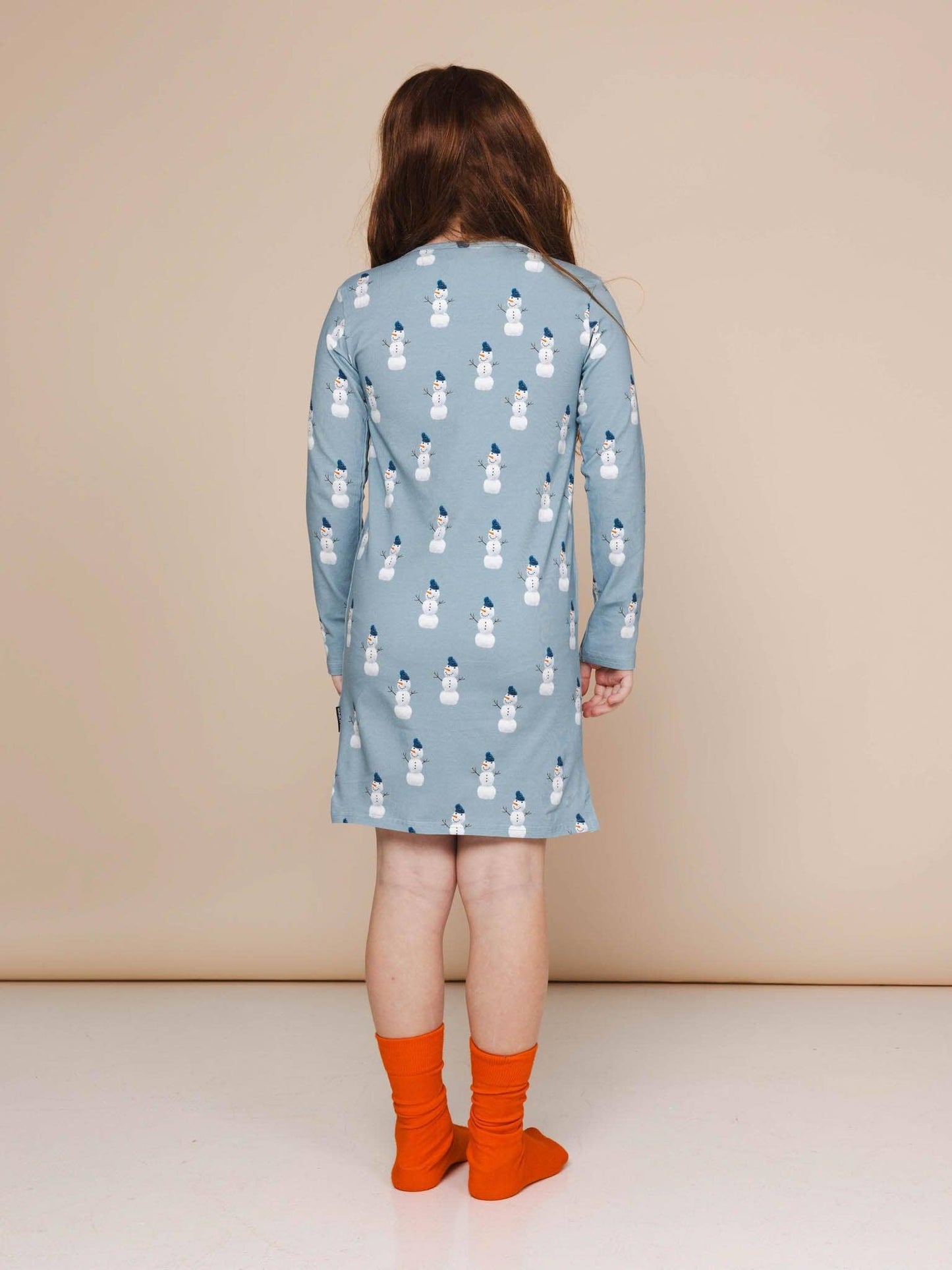 SNURK - Mr. Snowman Long sleeve Dress Kids