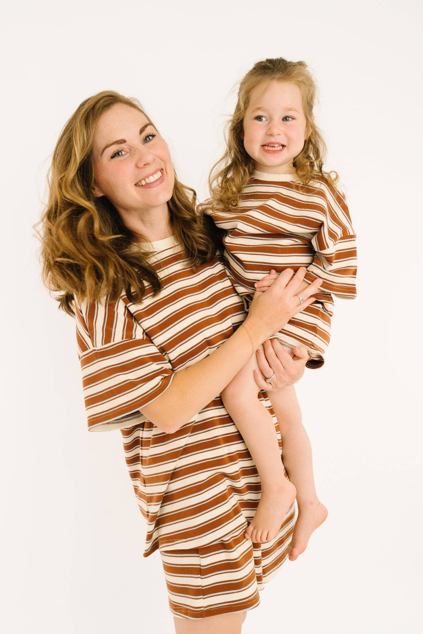 Little One Shop - Toffee Stripe Slouchy Set
