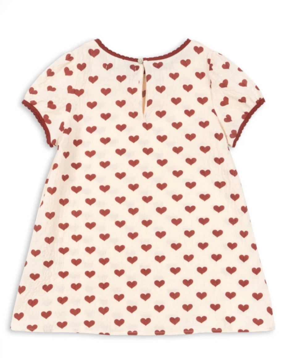 Konges Sløjd Ava Slip Dress Amour Rouge | Girls Organic Dress