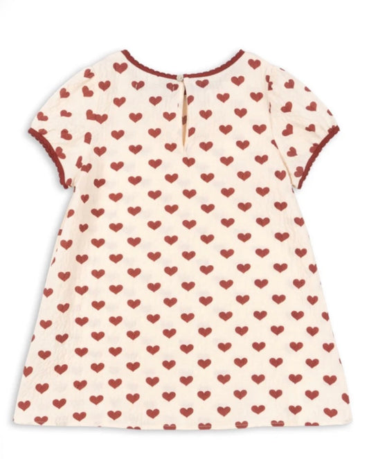 Konges Sløjd Ava Slip Dress Amour Rouge | Girls Organic Dress
