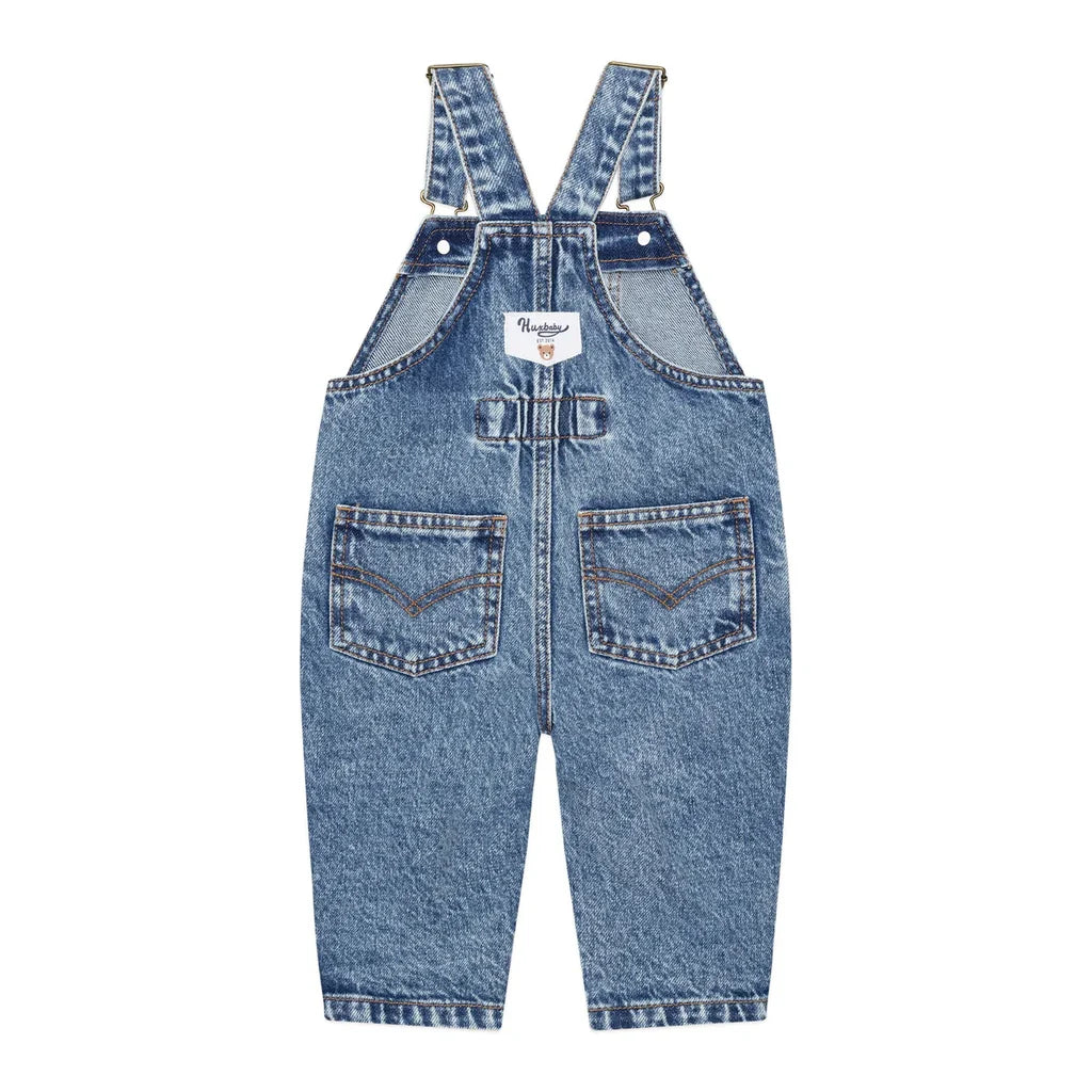 HUXBABY DREAMY DENIM OVERALLS IN BLUE