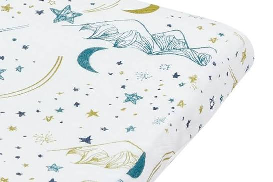 Toddler Pillow with Bamboo Pillowcase (1-3T) - Stars White