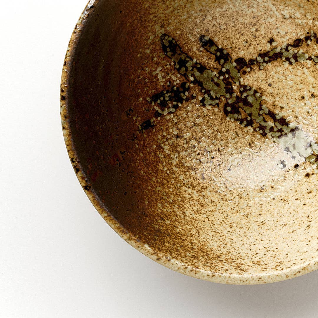Made In Japan Tableware - Terracota Green udon bowl  20cm