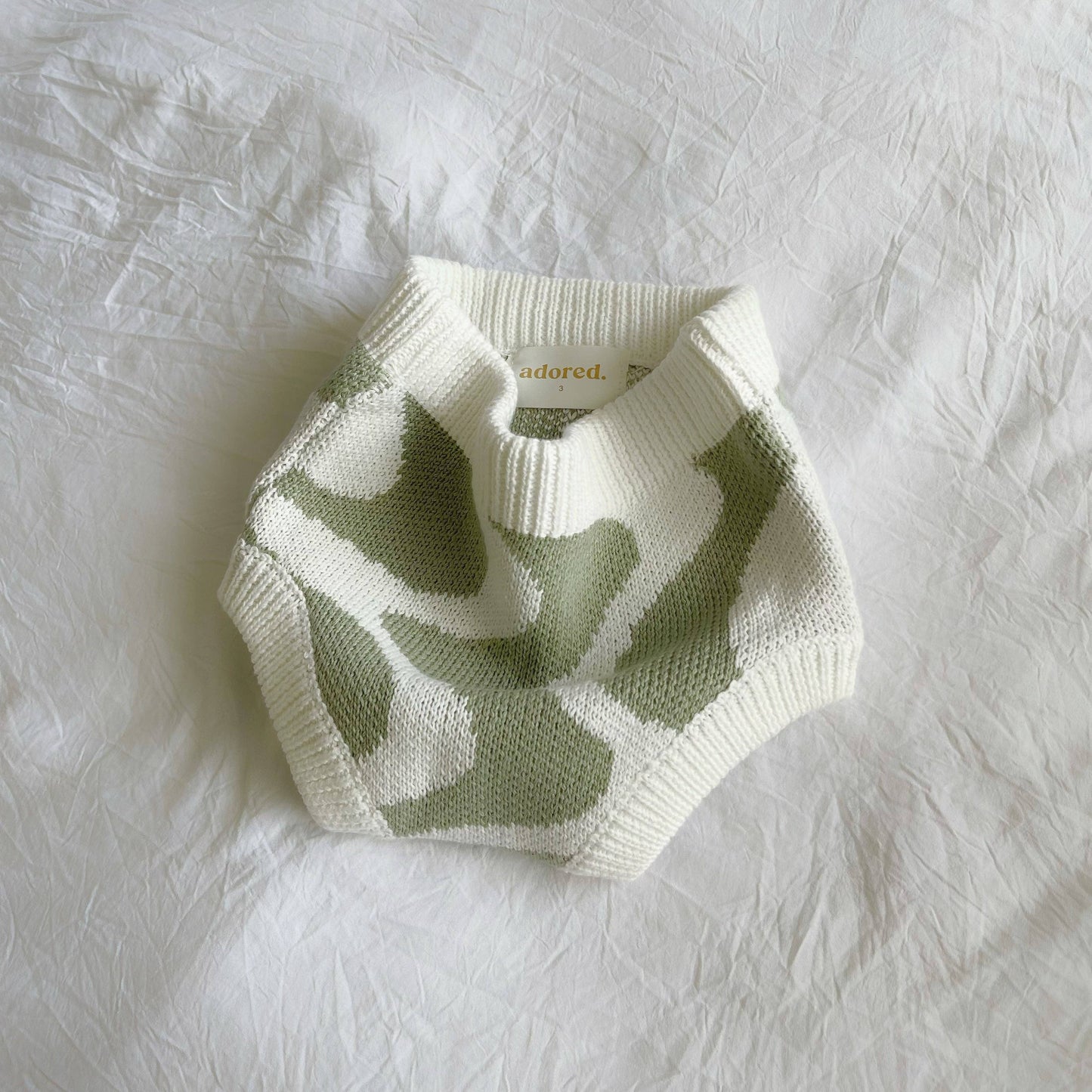 Adored - Sunni Knit Bloomers - Sage Wavy
