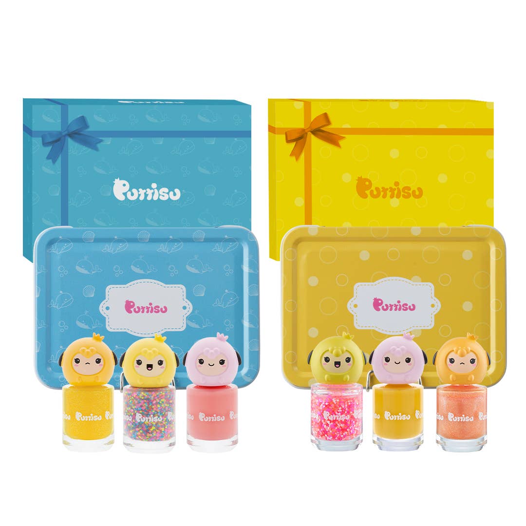 Puttisu - Puttisu 3-color Nail Art Kit (compact giftbox packaging): Birthday Cake
