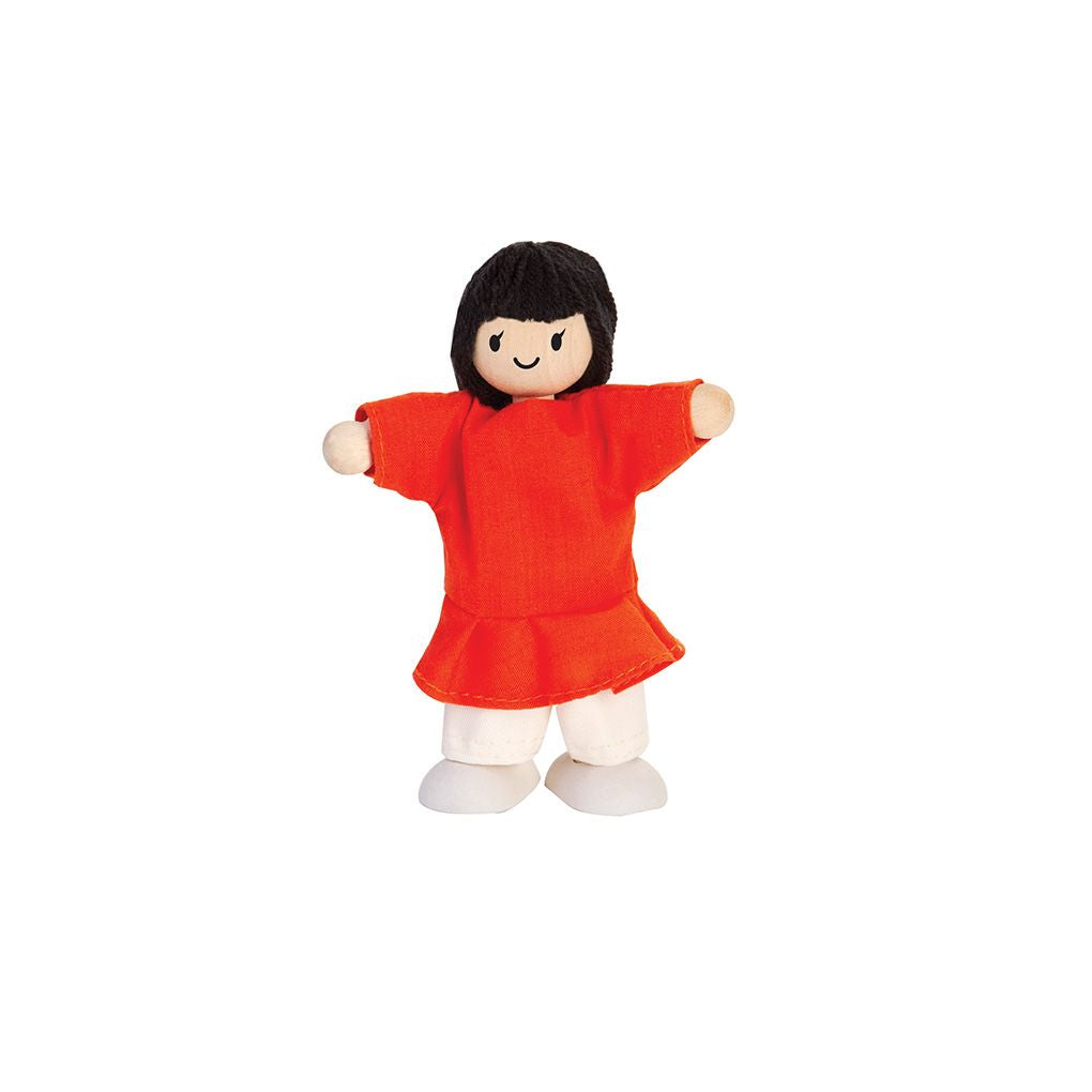 Girl Dollhouse Figure - Fair Skin Tone