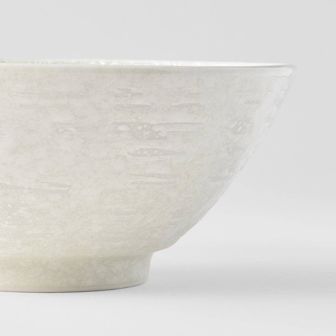 Made In Japan Tableware - White Star udon bowl 20cm