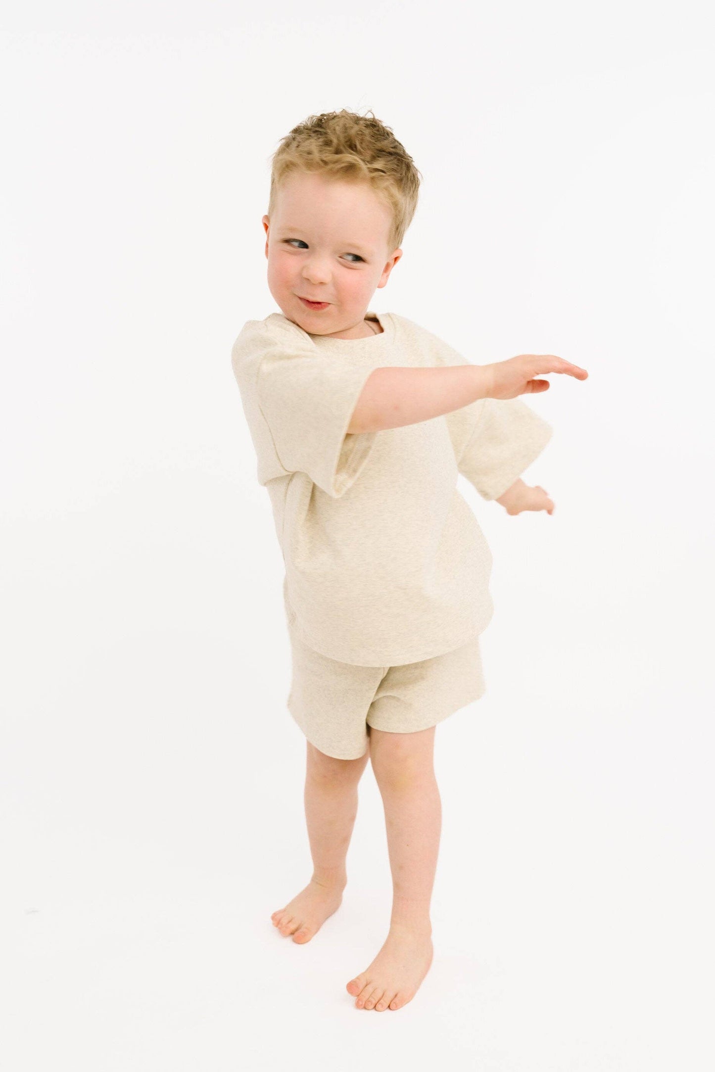 Little One Shop - Oatmeal Slouchy Set