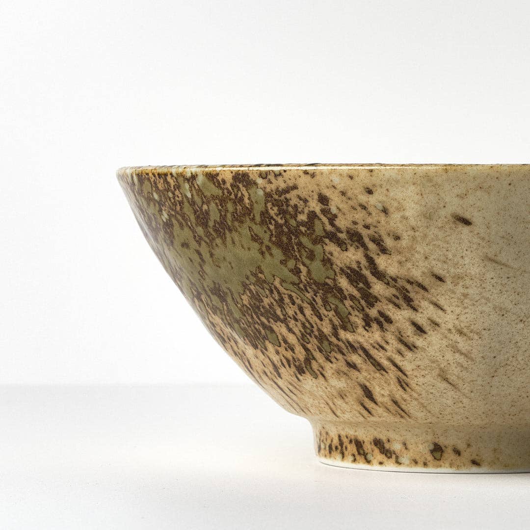 Made In Japan Tableware - Terracota Green udon bowl  20cm