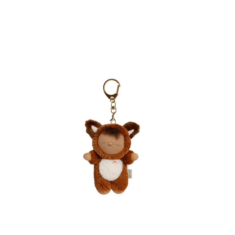 Olli Ella | Cozy Bag Charm Finnley Fox Keychain