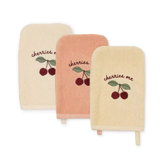 Konges Sløjd | 3 Pack Washcloth Embroidery
