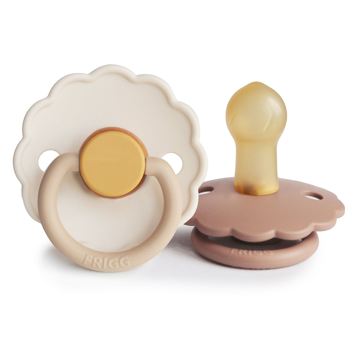 FRIGG Daisy Natural Rubber Pacifier 2-Pack