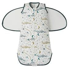 Nest Designs Baby Organic Cotton Swaddle Sleep Bag - Stars White
