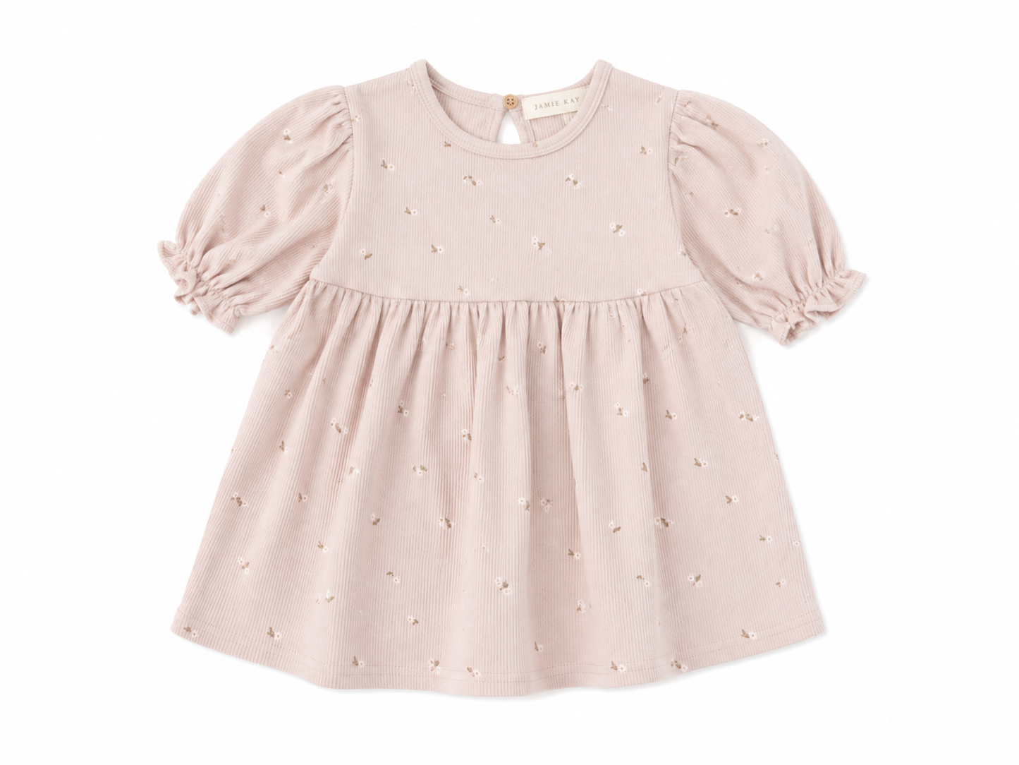 Jamie Kay pink ribbed floral dress
