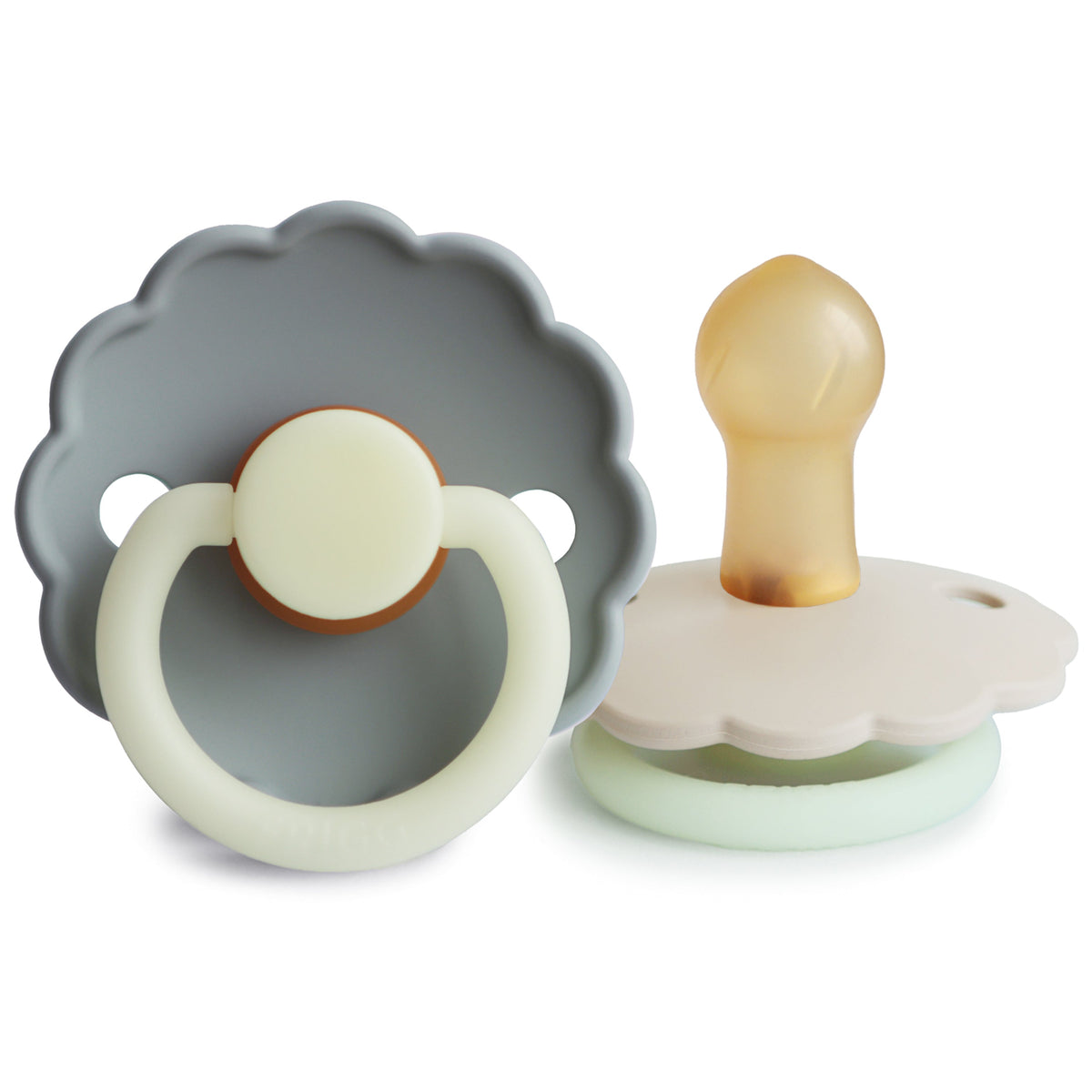FRIGG Daisy Night Natural Rubber Pacifier 2-Pack