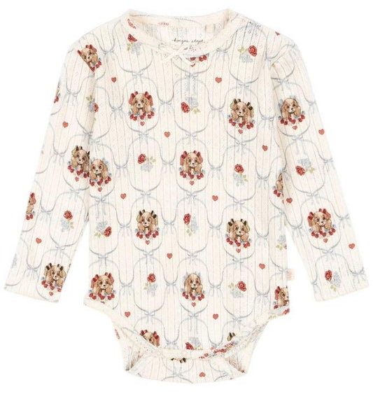 Konges Sløjd Minnie Body GOTS Puppy | Organic Cotton Baby Bodysuit