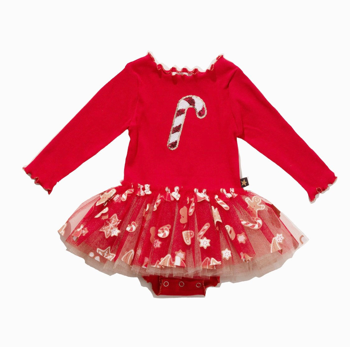 Petite Hailey Candy Cane Tutu Dress