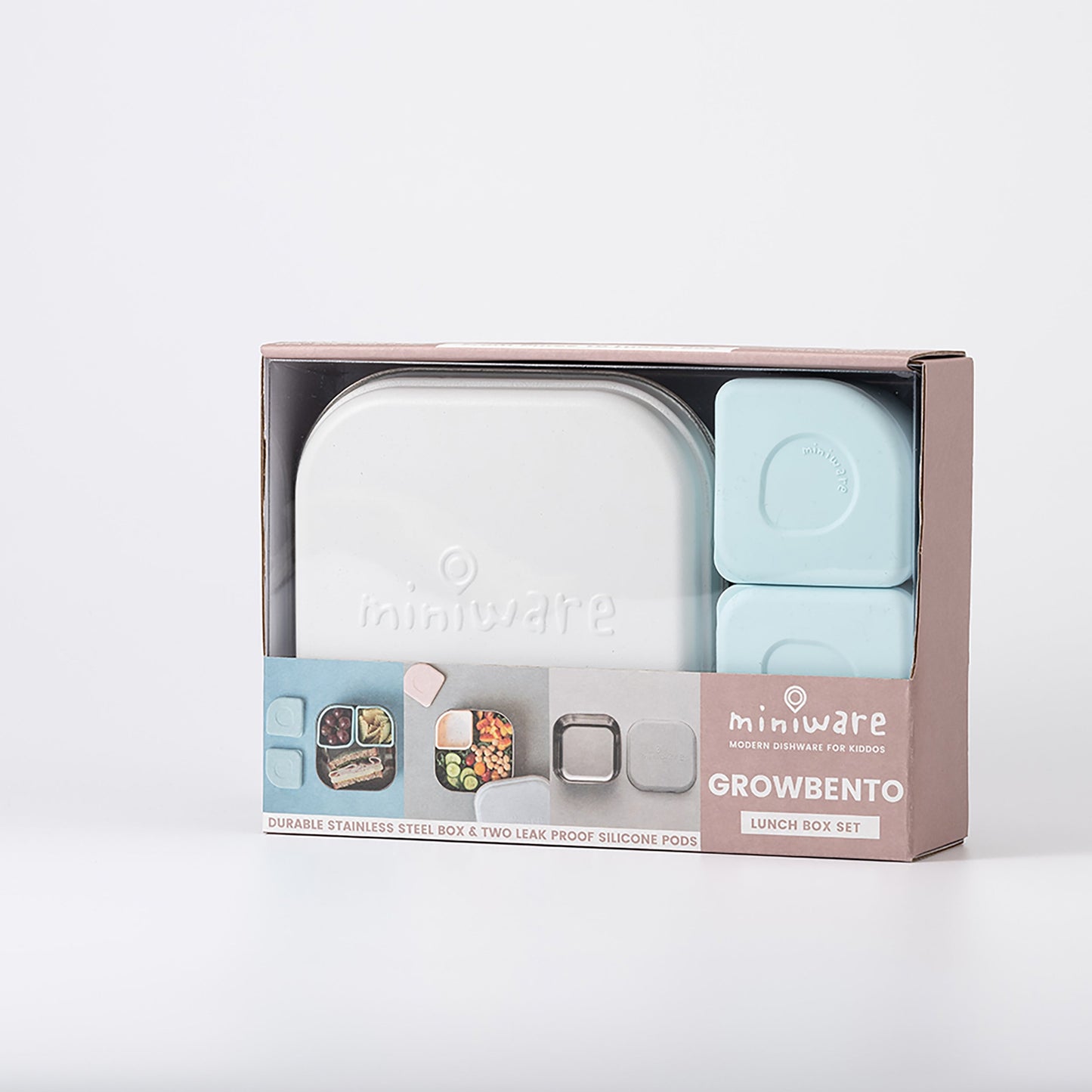 GrowBento: All Ages Bento Box - Snow + Aqua