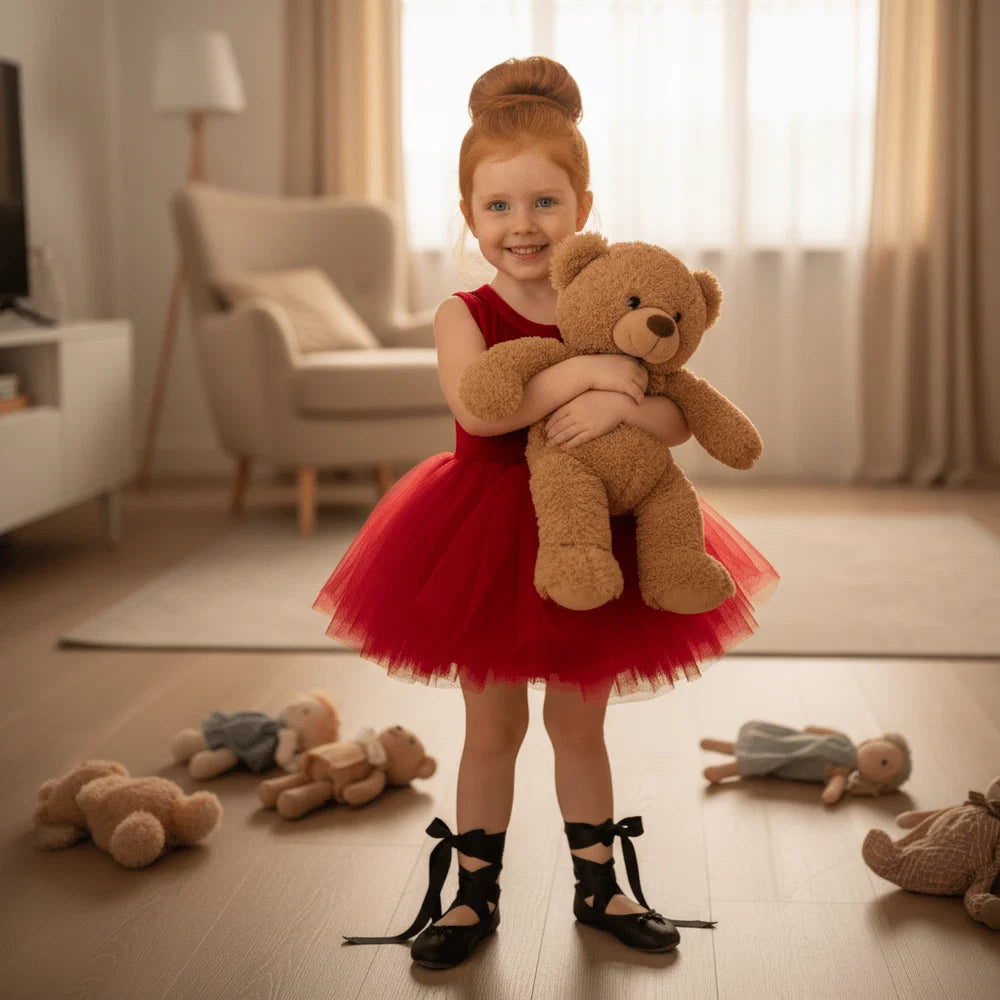 DOLLY TIMELESS VELVET TUTU DRESS RED