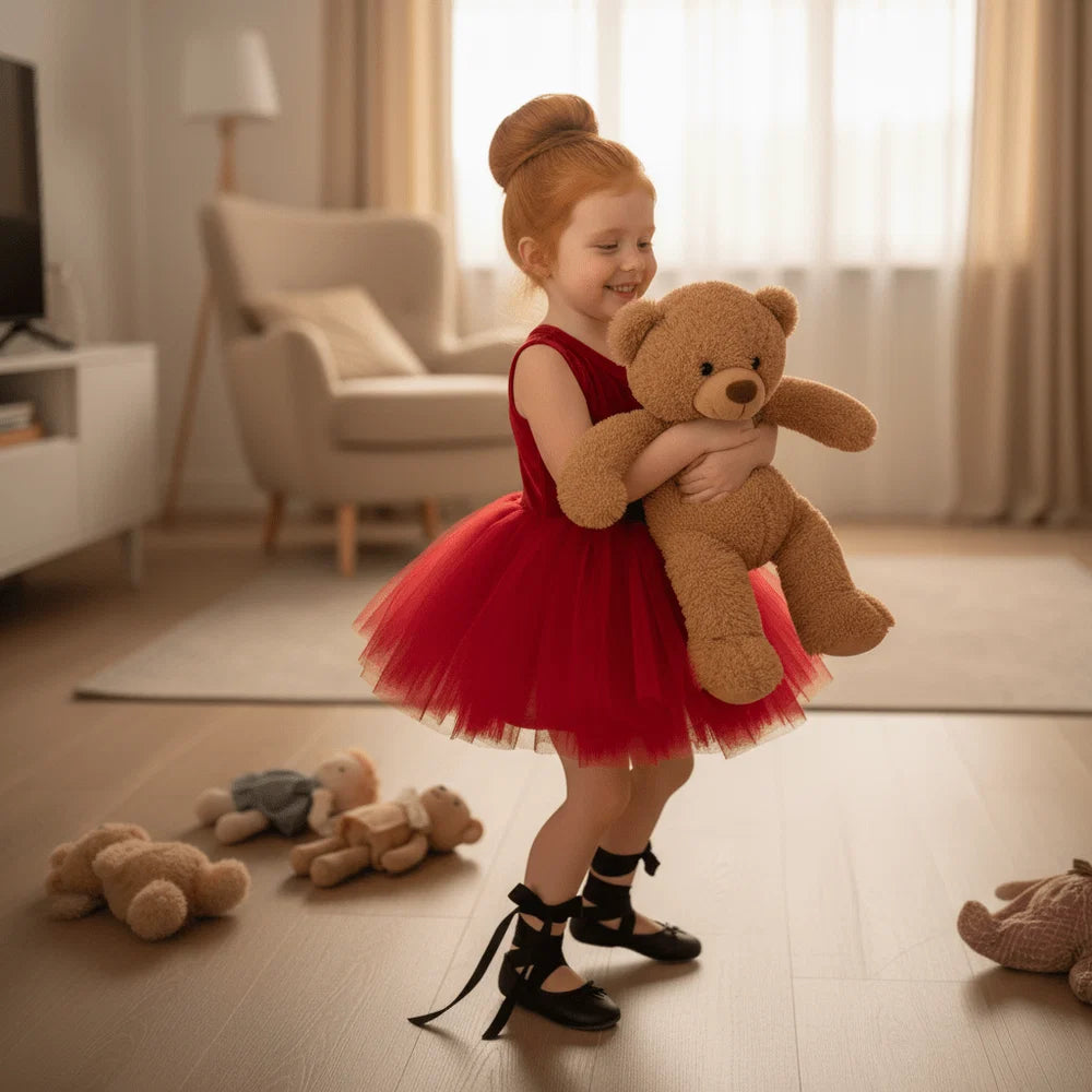 DOLLY TIMELESS VELVET TUTU DRESS RED