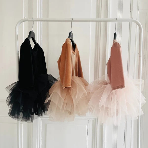 DOLLY VELVET PLANET TUTU DRESS BLACK
