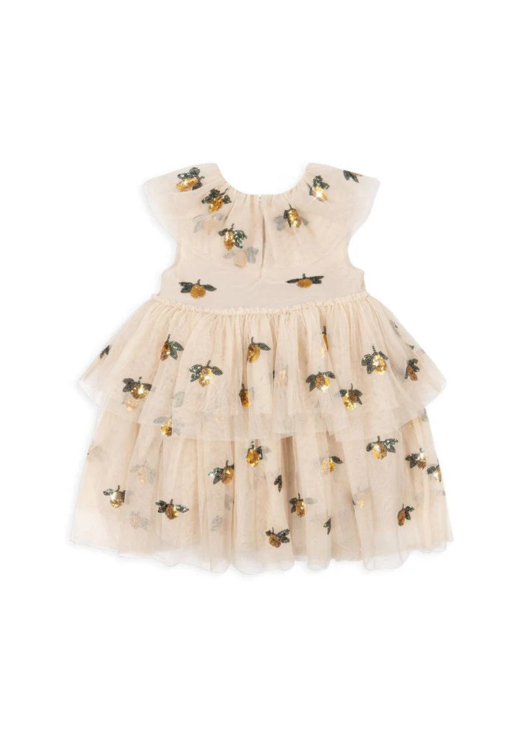 Konges Sløjd YVONNE FAIRY DRESS - lemon sequin