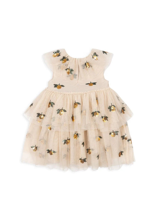 Konges Sløjd YVONNE FAIRY DRESS - lemon sequin