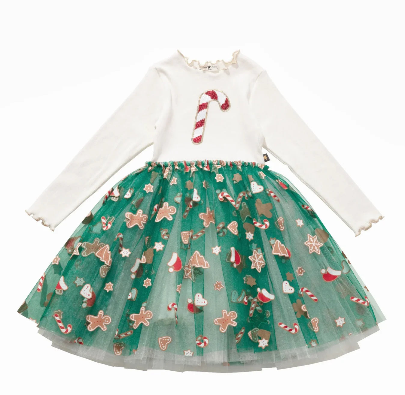 Petite Hailey Candy Cane Star Tutu Dress
