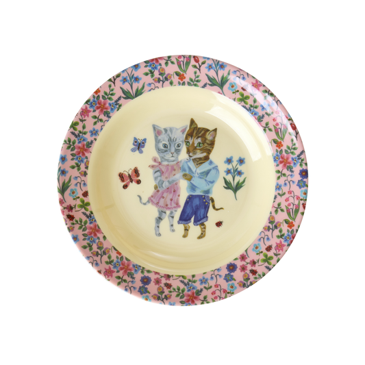 Melamine Kids Bowl | Nathalie Lété Pink Print - 8.4oz