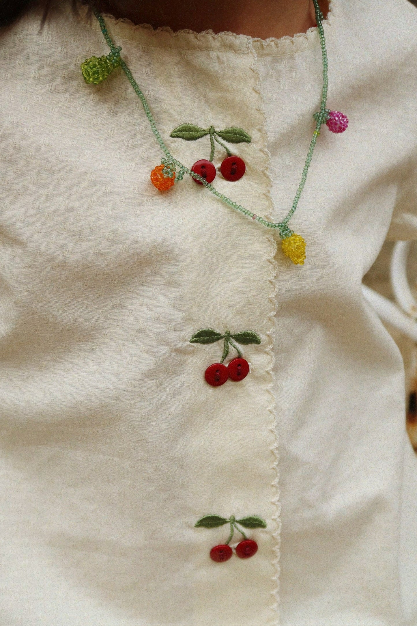 Evia Cherry Dress Gots