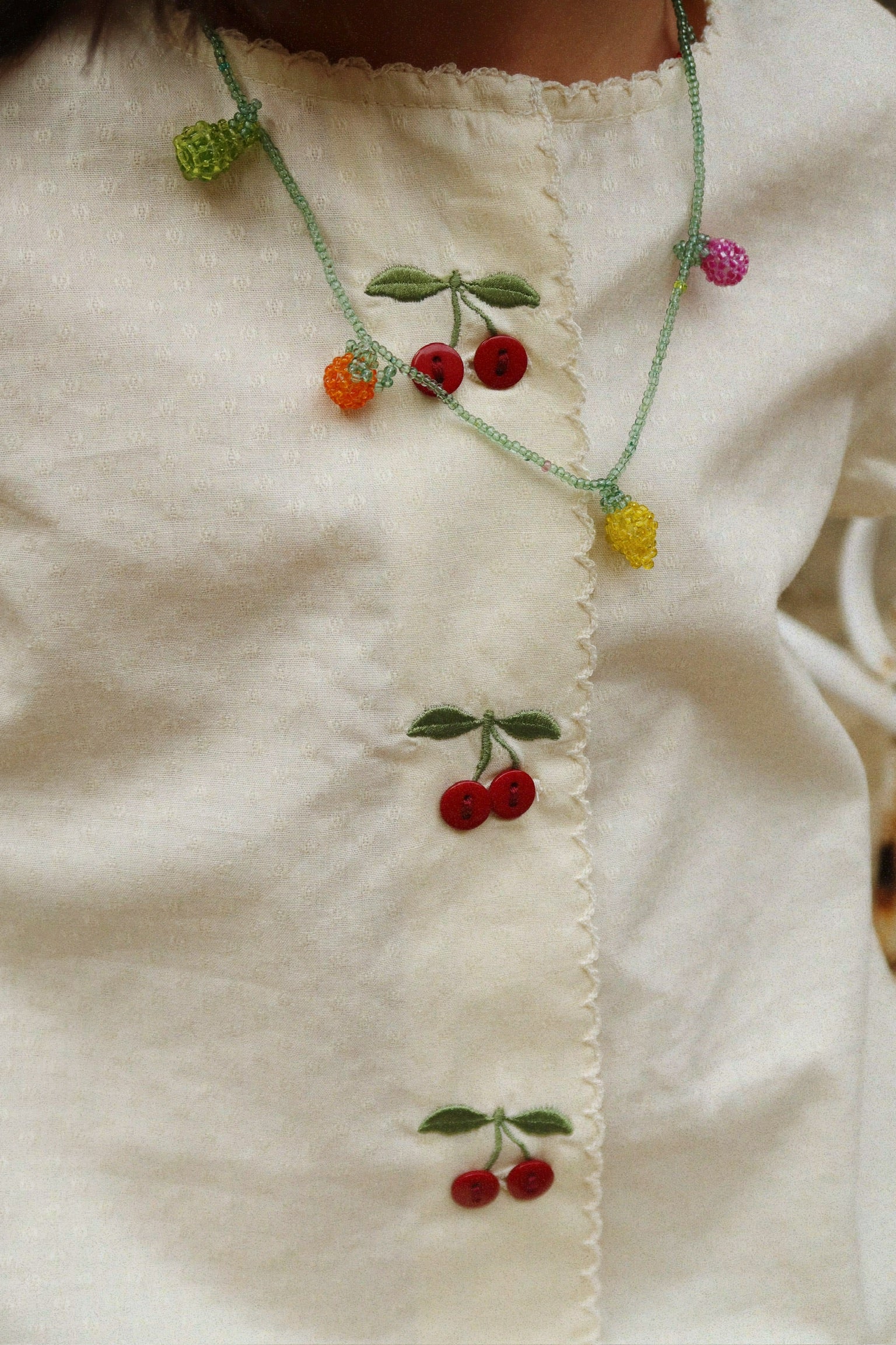 Evia Cherry Dress Gots