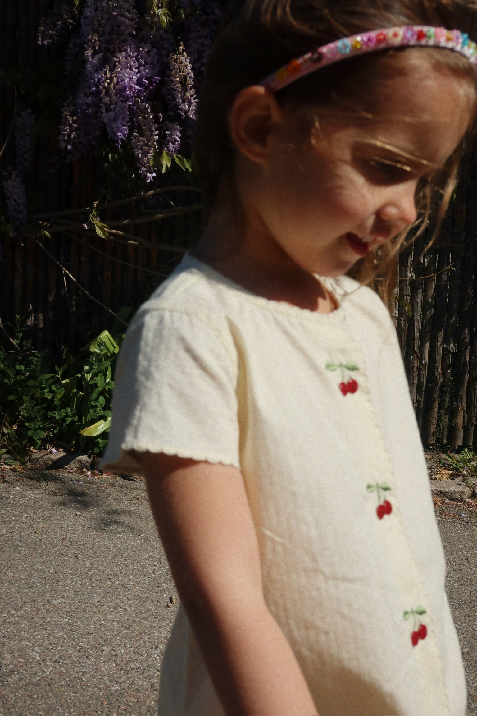 Evia Cherry Dress Gots